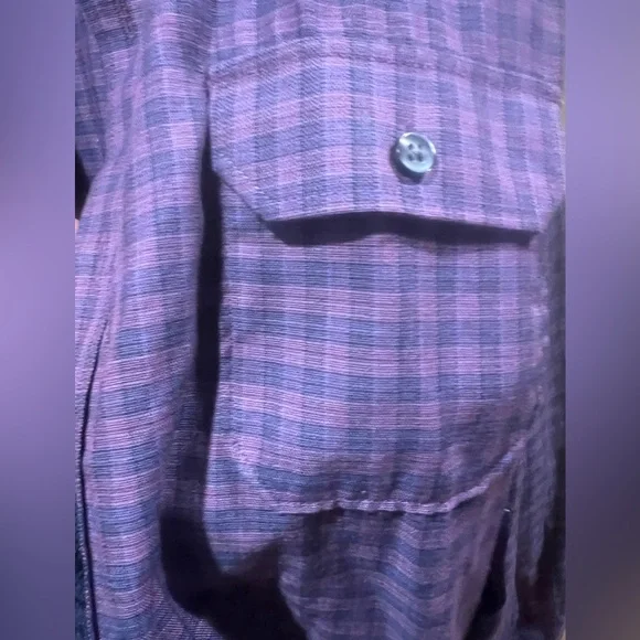 NWOT Men’s Purple Button Up Shirt! - Picture 9 of 13
